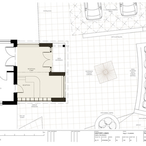 Plan of the Entrance Porch and Community Garden