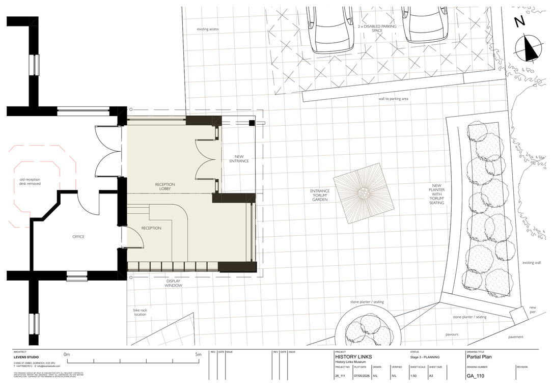 Plan of the Entrance Porch and Community Garden