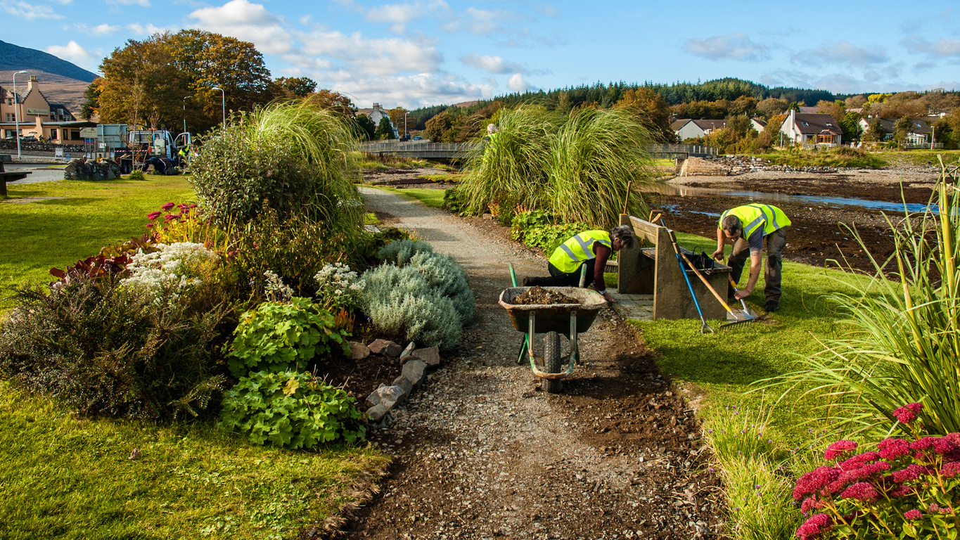 Working in Broadford Community Garden