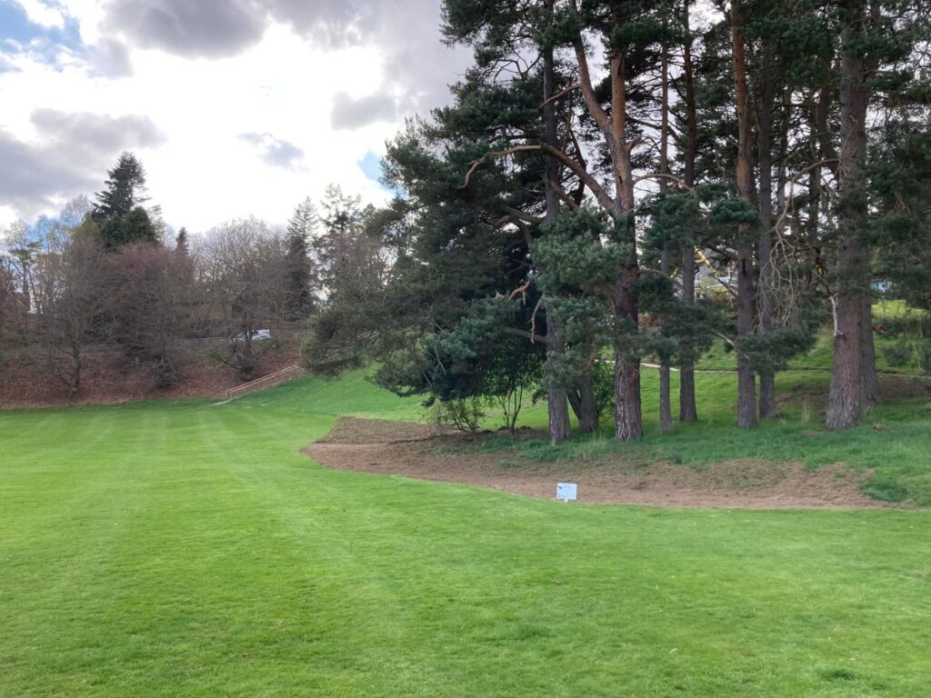 The proposed site of the play area