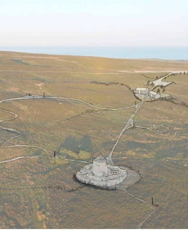Concept image of Broch and Flow Country site