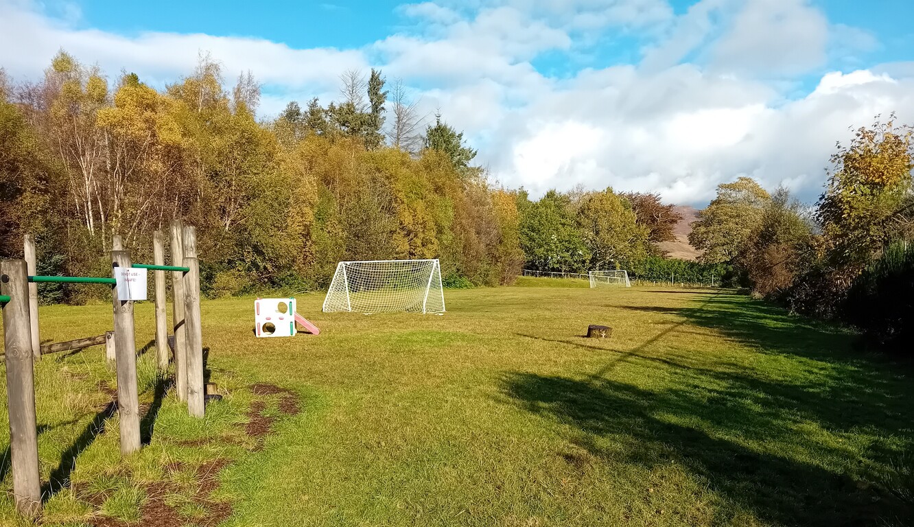 Existing grass playing field