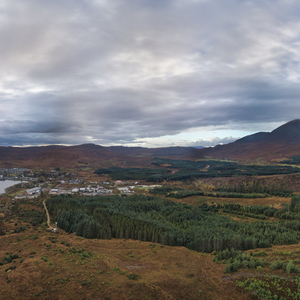 Broadford Community Woodland aerial view