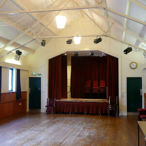 Plockton Village Hall looking towards stage