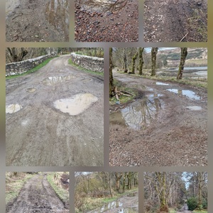 Example of Kinloch village road condition