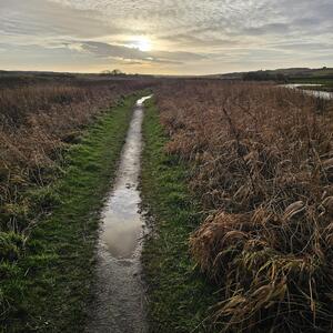 Wick Riverside showing path narrowing 